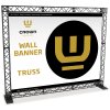 Crown Truss 15 Messewand mit Banner - schwarz #1