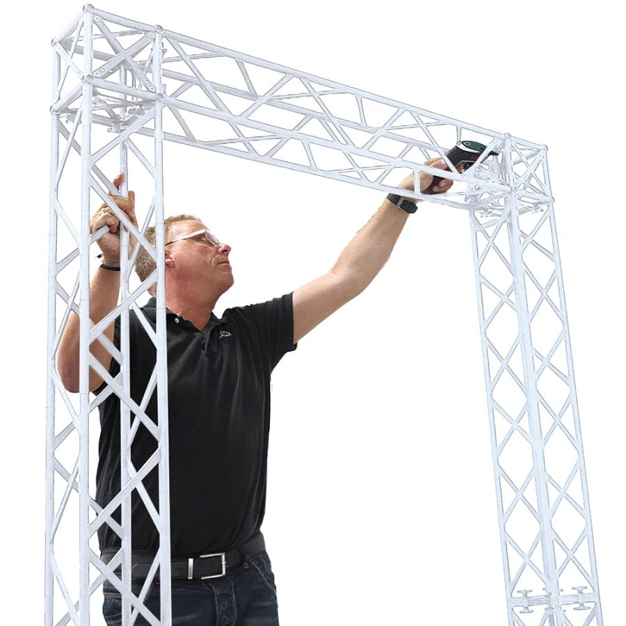 CROWN TRUSS 15 L-shape wall 3 x 3 m, 400 x 600 cm