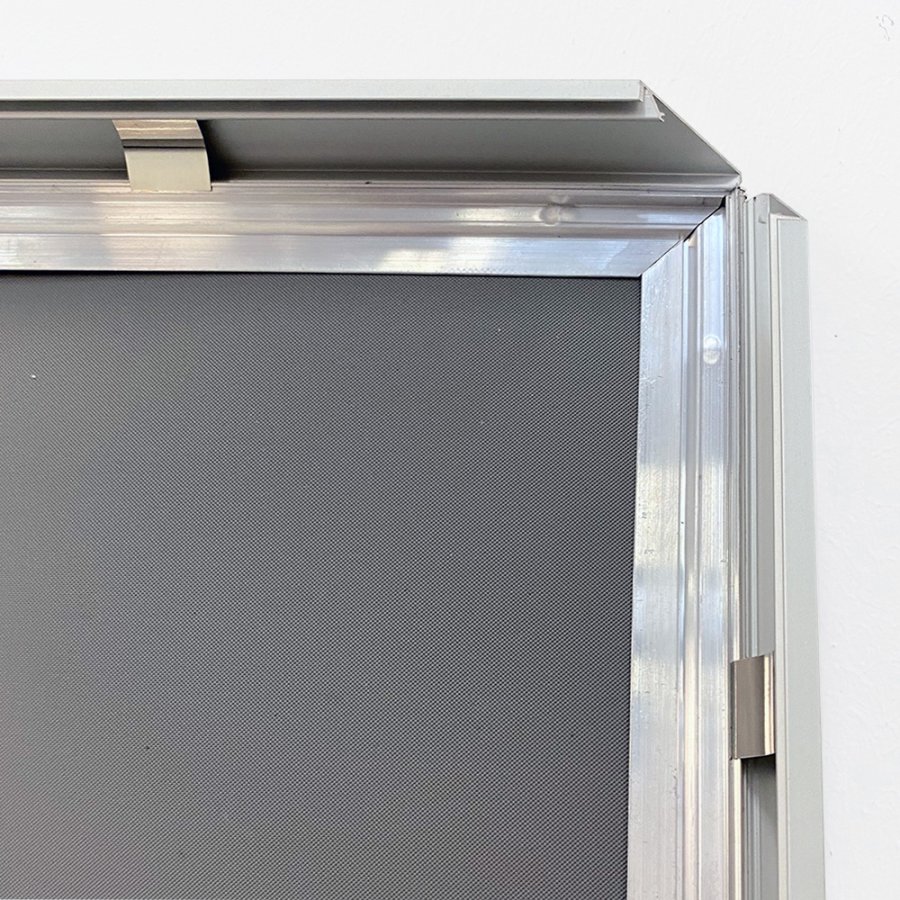 Klapprahmen mit 20mm Aluminium-Flachprofil, silber - A2