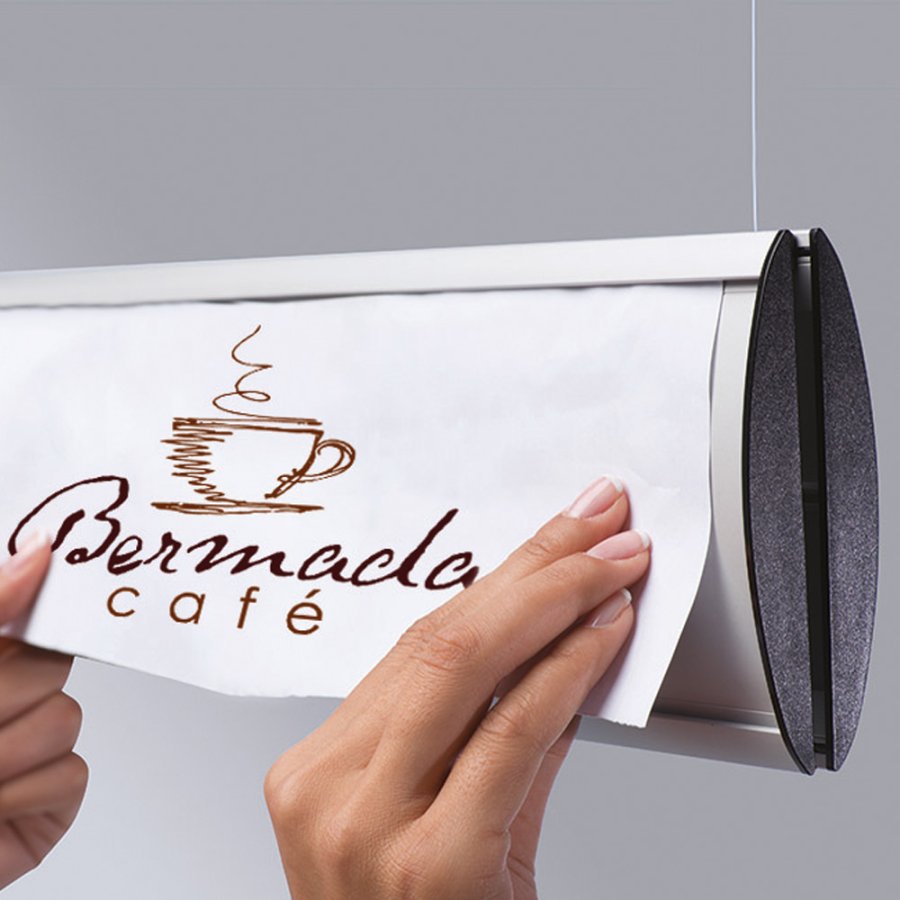 Doppelseitiges H&auml;ngeschild, 1 Lage - 50 x 7,4 cm