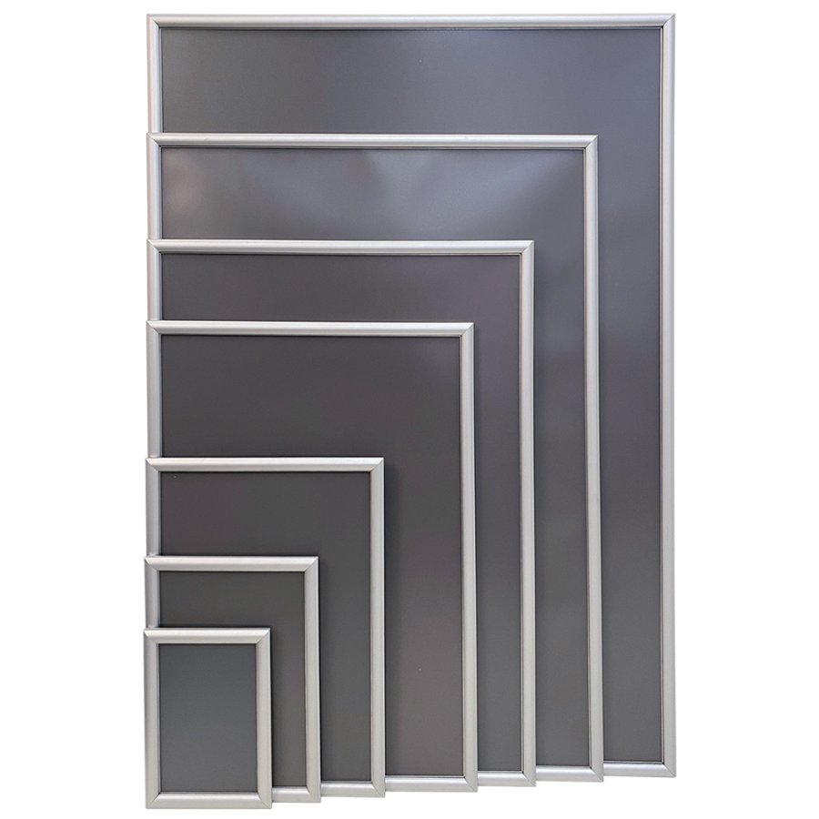Klapprahmen mit 17mm Aluminiumprofil, silber - 50 x 70 cm