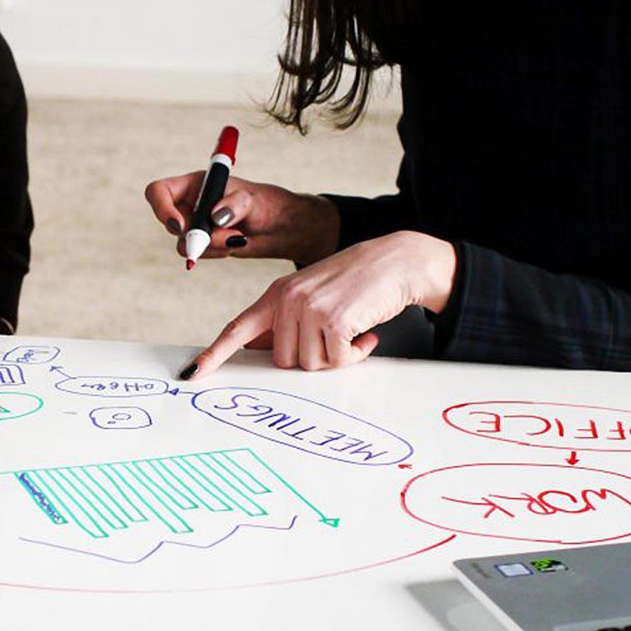 Whiteboard-Starterset (enth&auml;lt Halter, rot/schwarzen Whiteboardmarker, Reinigungsschwamm und Spray)