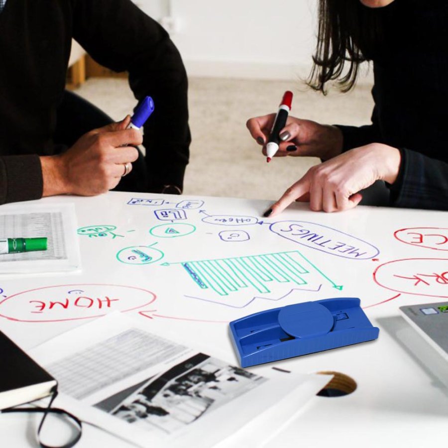 Whiteboard-Reiniger, mit Halter f&uuml;r Marker. Magnetisch