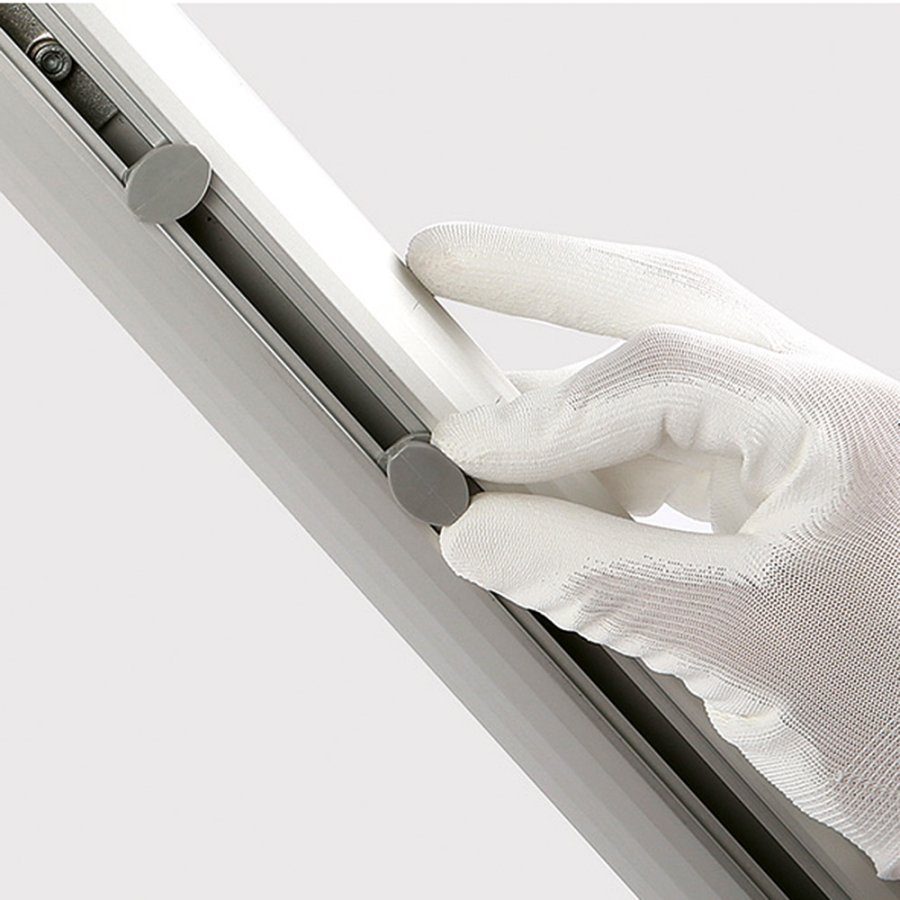 Omni-Banner-Rahmen, 100 x 100 cm. inkl. Haken mit Gummi