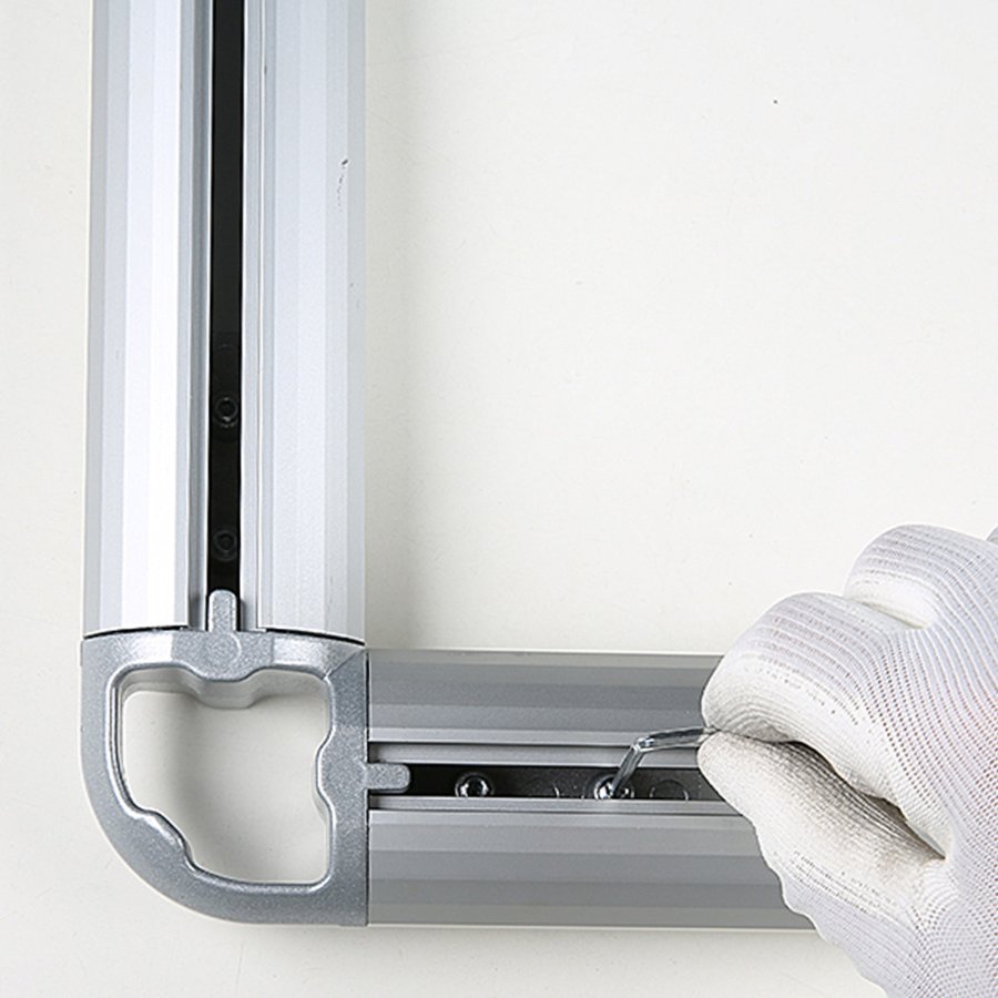 Omni-Banner-Rahmen, 100 x 100 cm. inkl. Haken mit Gummi