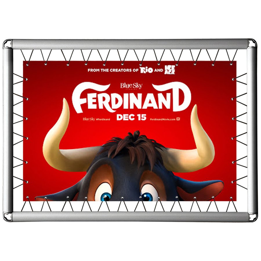 Omni-Bannerrahmen, 150 x 200 cm. inkl. Haken mit Gummi