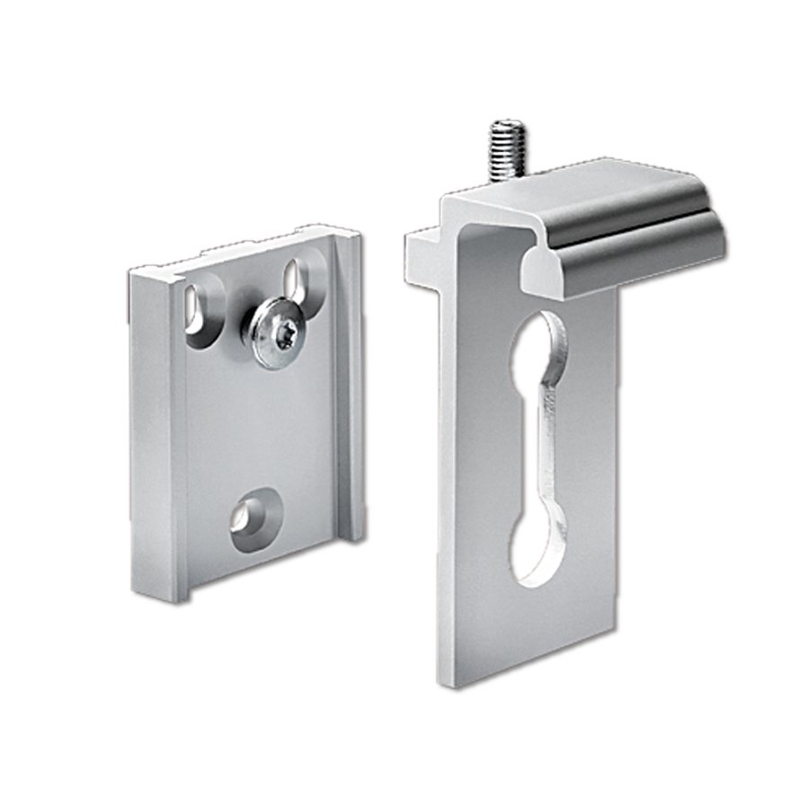 Zweiteilige Aluminiumhalterung zur Wandmontage von Outdoor-Bannerprofilen