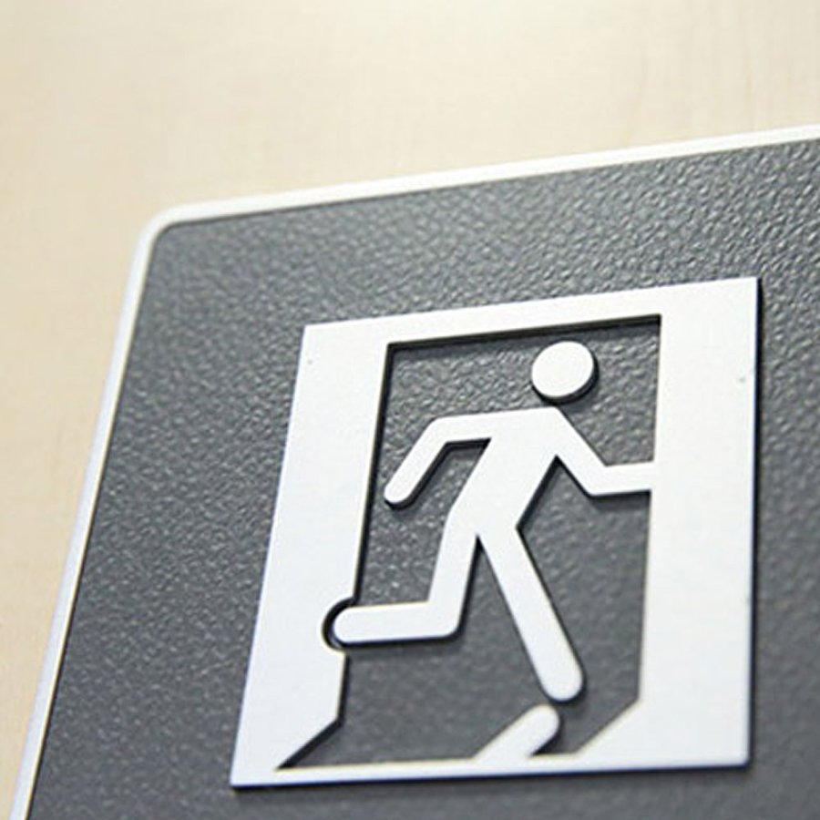 Symbol, T&uuml;rschild, Mit, Blindenschrift - Herren