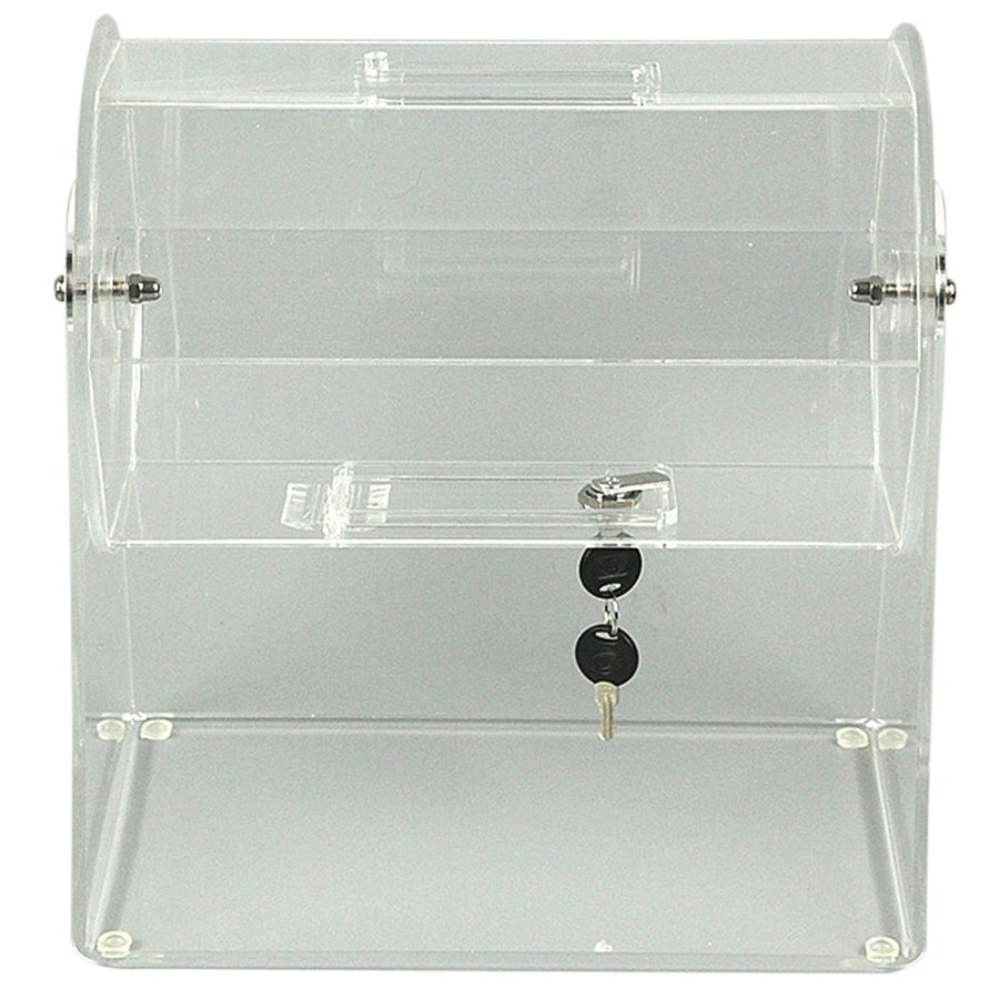 Tombolatrommel aus Acryl, mit Schloss