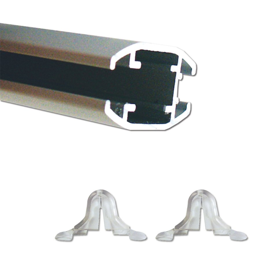 Slide-in Rahmen doppelseitig vertikal - 25mm - A1 - Silber