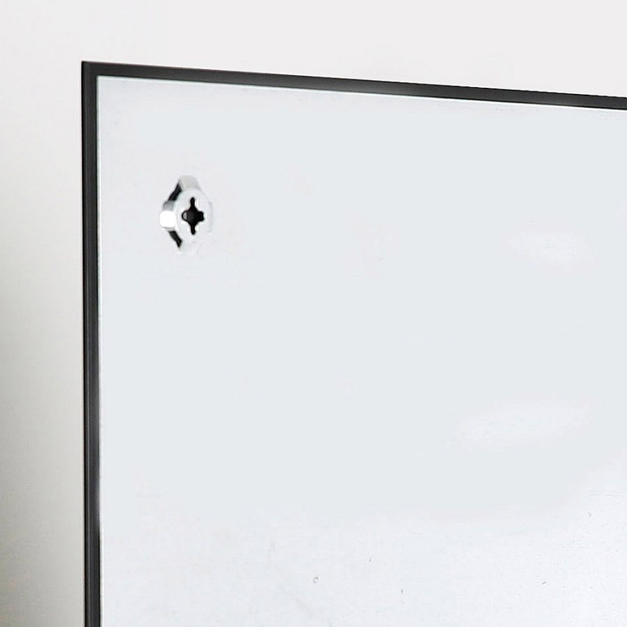 Magnetische Glastafel, schwarz - 45x45 cm