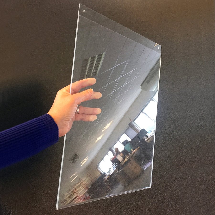 Posterleiste aus Acryl mit L&ouml;chern, vertikal, A5