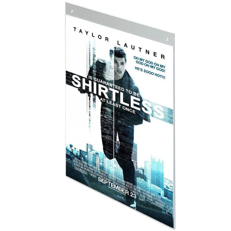 Posterleiste aus Acryl mit L&ouml;chern, vertikal, A3