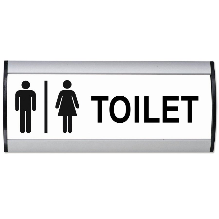 T&uuml;rschild/Wandschild zur Systematisierung, Silber - 5,2x40cm