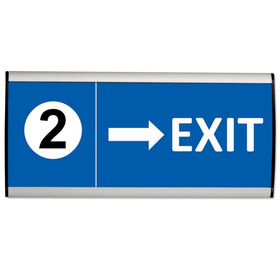 T&uuml;rschild/Wandschild zur Systematisierung, silber - 10,5x50cm