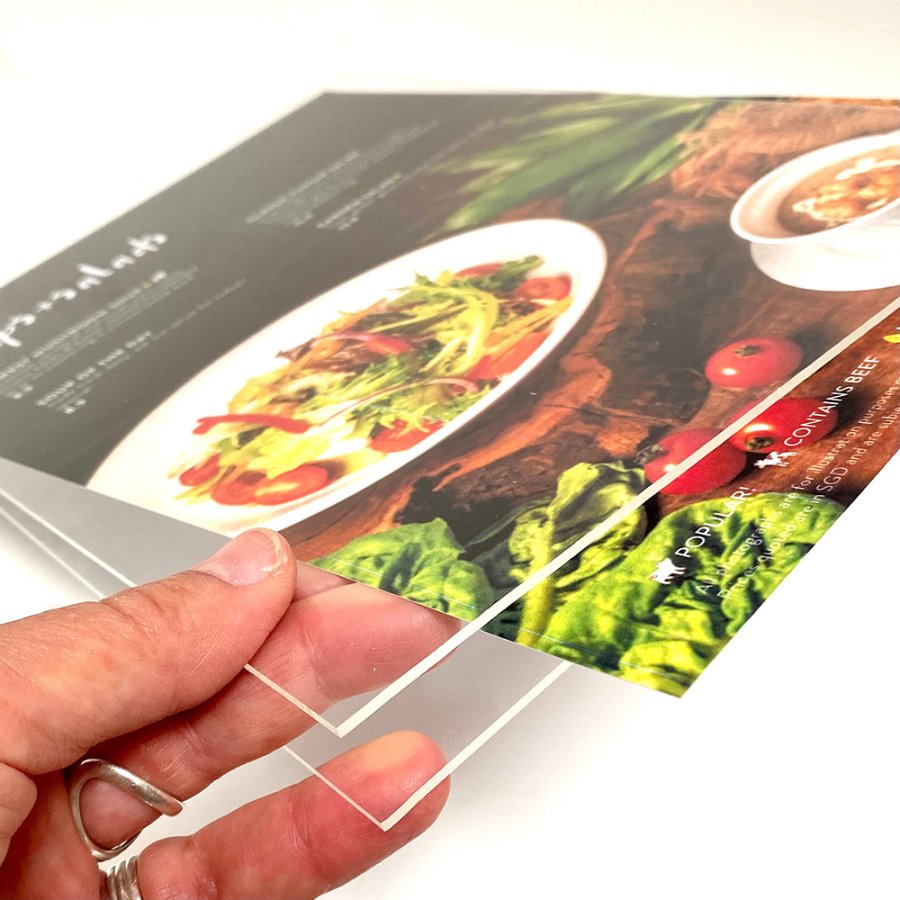 Tischaufsteller, Wood Block, Massivholz, A5 - 14,8 x 21 cm