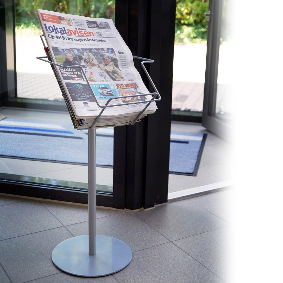 Wire Stand Prospektst&auml;nder - Tabloid - 28,5x40 cm - Silber