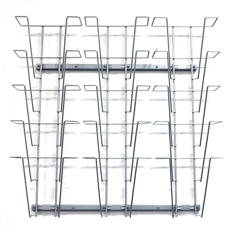 Prospekthalter f&uuml;r die Wand - 15xA4 - 21x29,7 cm