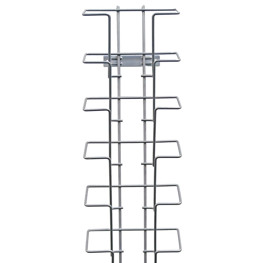 Brosch&uuml;renhalter f&uuml;r die Wand 9xA5 oder A6 Horizontal silber
