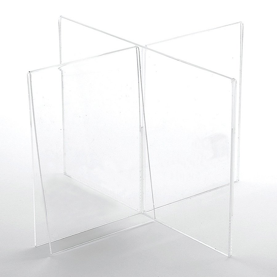 Kreuz-Men&uuml;kartenhalter vertikal - A6 - 10,5 x 14,8 cm