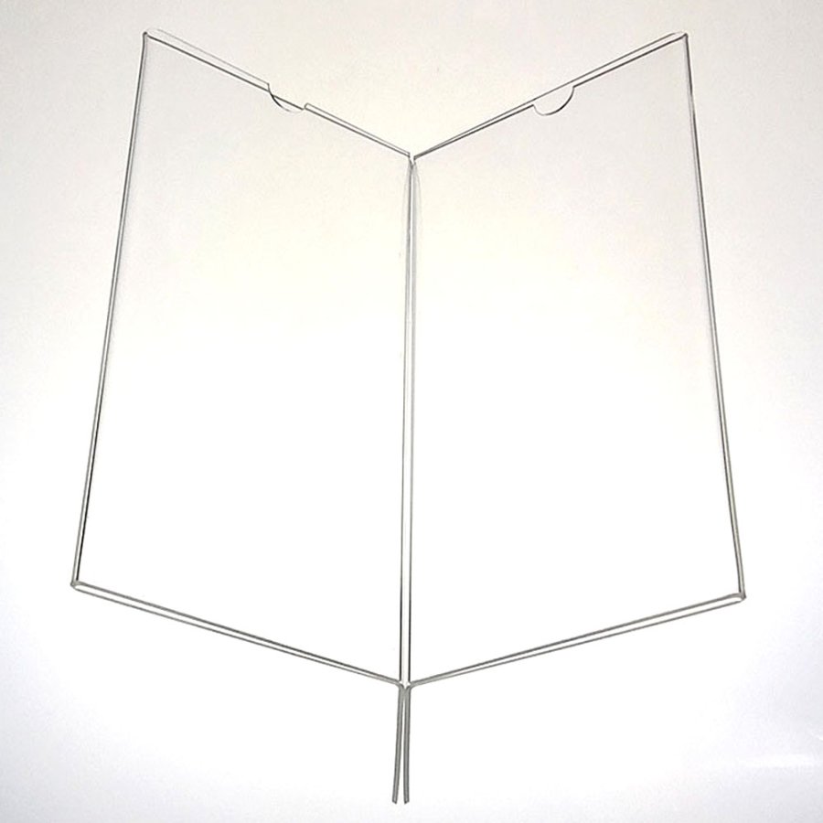 Kreuzmen&uuml;kartenhalter vertikal, x3 - 6 x M65