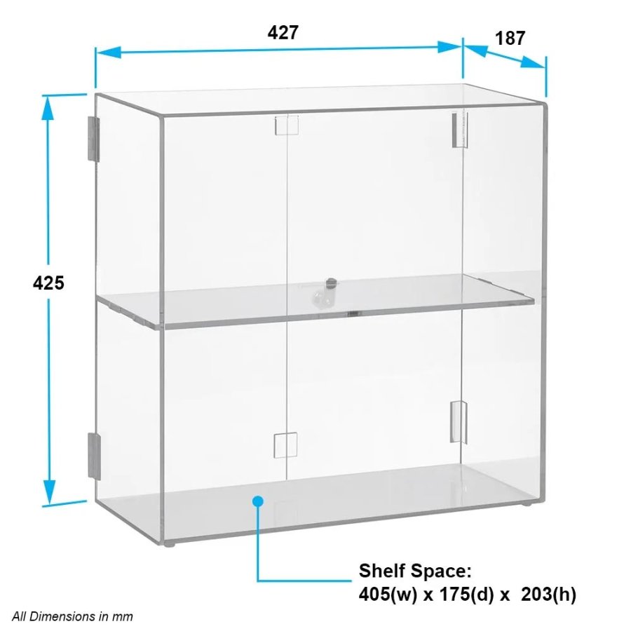 Showcase Cabinet, vitrine aus Acryl