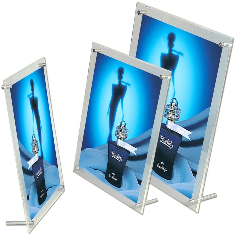 Men&uuml;kartenhalter mit F&uuml;&szlig;en - A5 - 14,8 x 21 cm