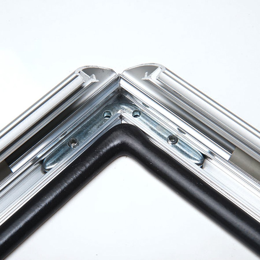 Watersafe Klapprahmen mit 25mm Aluminiumprofil, Silber - A3