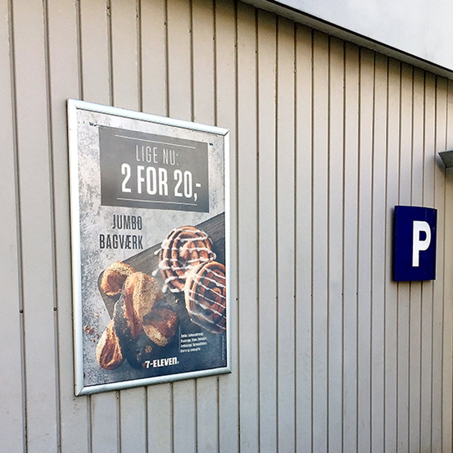 Watersafe Klapprahmen mit 35mm Aluminiumprofil, Silber - A0