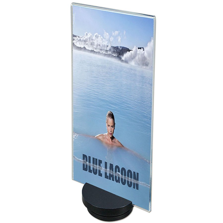 Turn Men&uuml;kartenhalter vertikal - M65 Flyer - 9,9 x 21 cm - schwarz