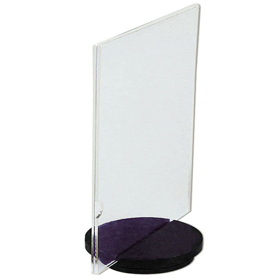 Turn Men&uuml;kartenhalter vertikal - A5 - 14,8 x 21 cm - schwarz