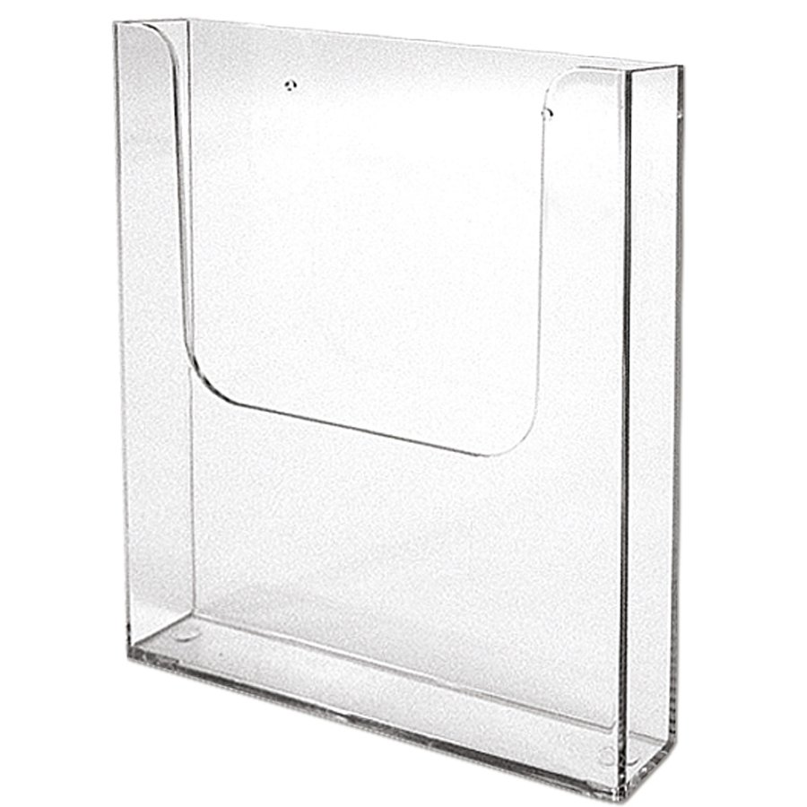 Acryl-Brosch&uuml;renhalter f&uuml;r die Wand - vertikal - A5 - 14,8 x 21 cm