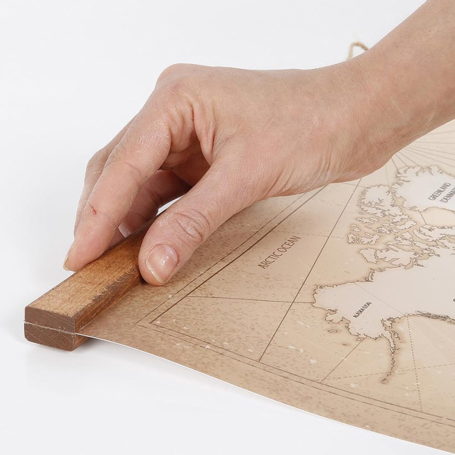 Wooden Posterleiste aus dunkler Buche magnetisch Satz  - 60 cm Set