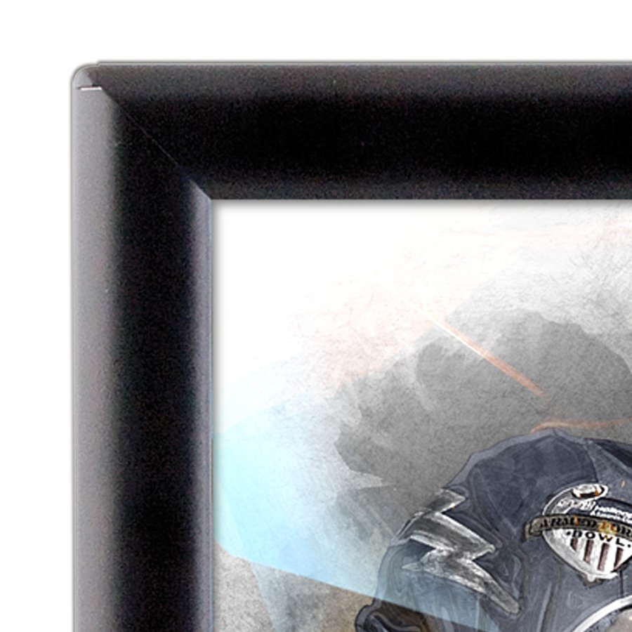 Opti Klapprahmen mit 25mm Aluminiumprofil, schwarz - A4