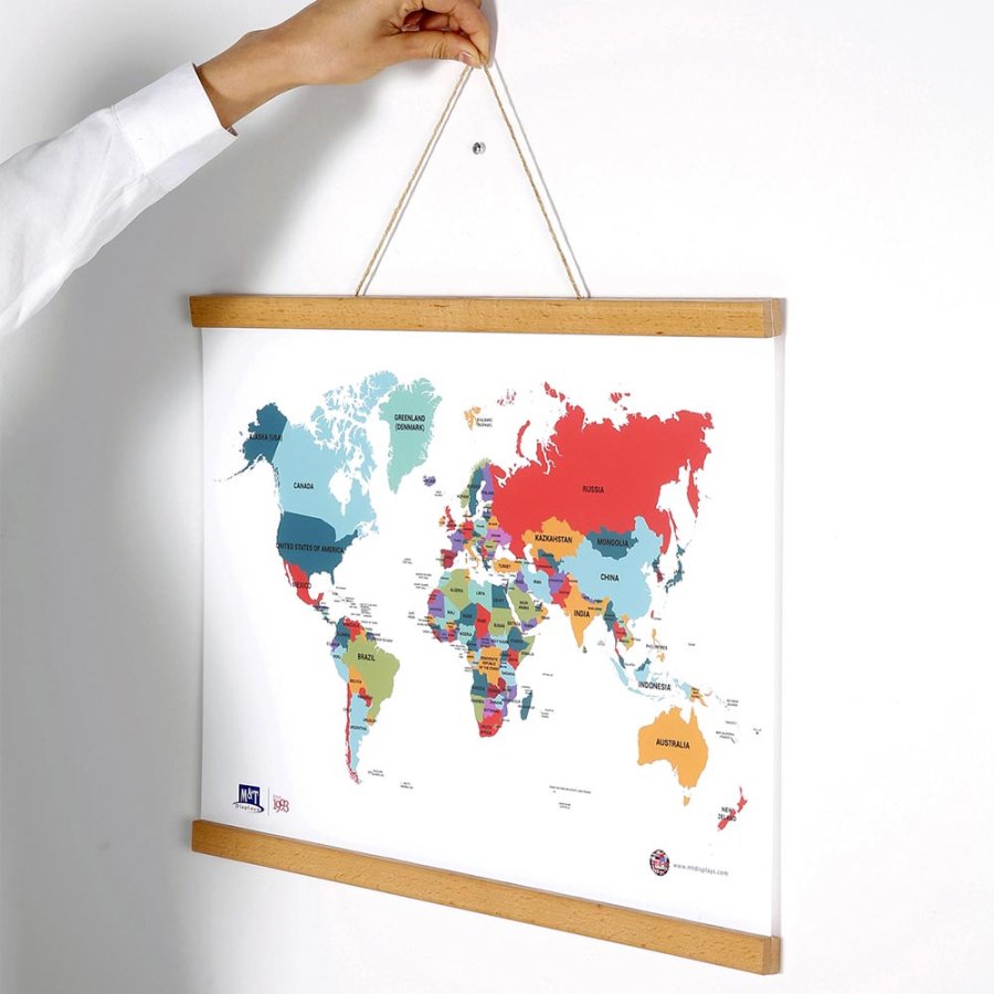 Wood Posterleiste H&auml;nger aus Holz, Magnetisch - 60 cm Satz