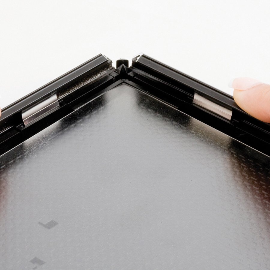 Opti Klapprahmen mit 14mm Aluminiumprofil, Silber - A6