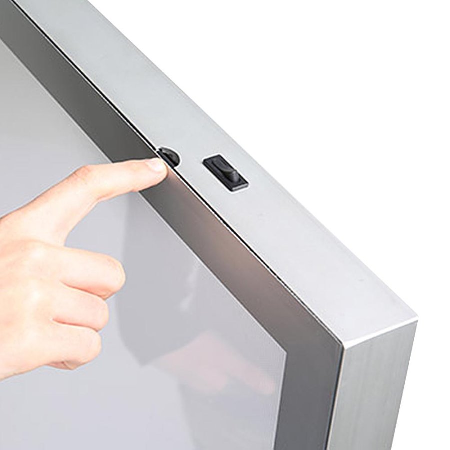 Totem-LED-St&auml;nder - doppelseitig - 59,4 x 168 cm