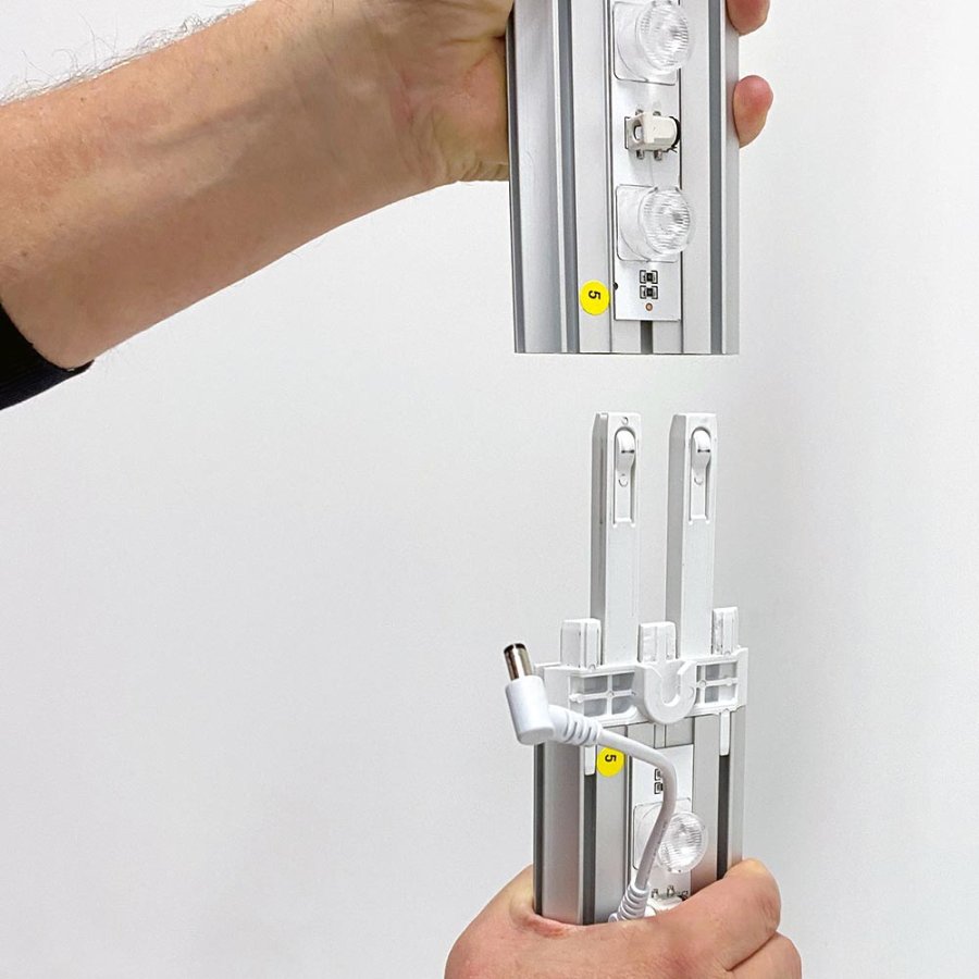 LED-TEX Leuchtkastenst&auml;nder doppelseitig, 100x250cm