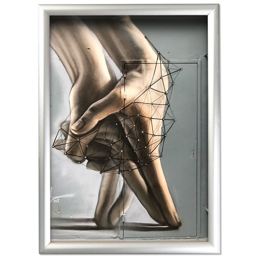 Fenster-Alu-Klapprahmen doppelseitig - 25mm - A4 - Silber