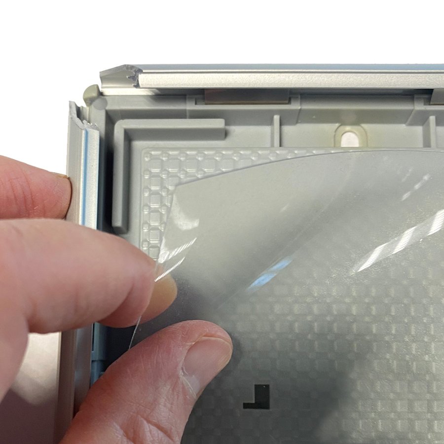 Opti Klapprahmen mit 14mm Aluminiumprofil, Silber - A6