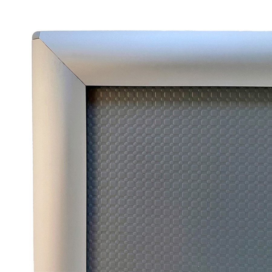 Opti Klapprahmen mit 25mm Aluminiumprofil, Silber - A4