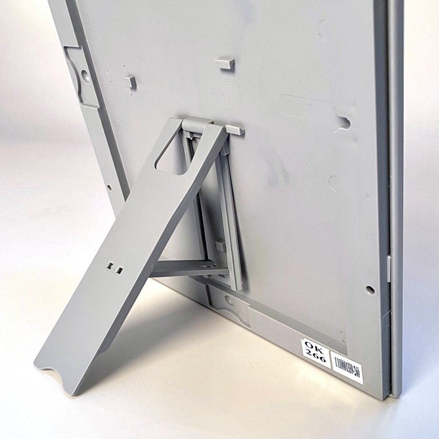 Foto-Klapprahmen mit 25mm Aluminiumprofil, silber - A4