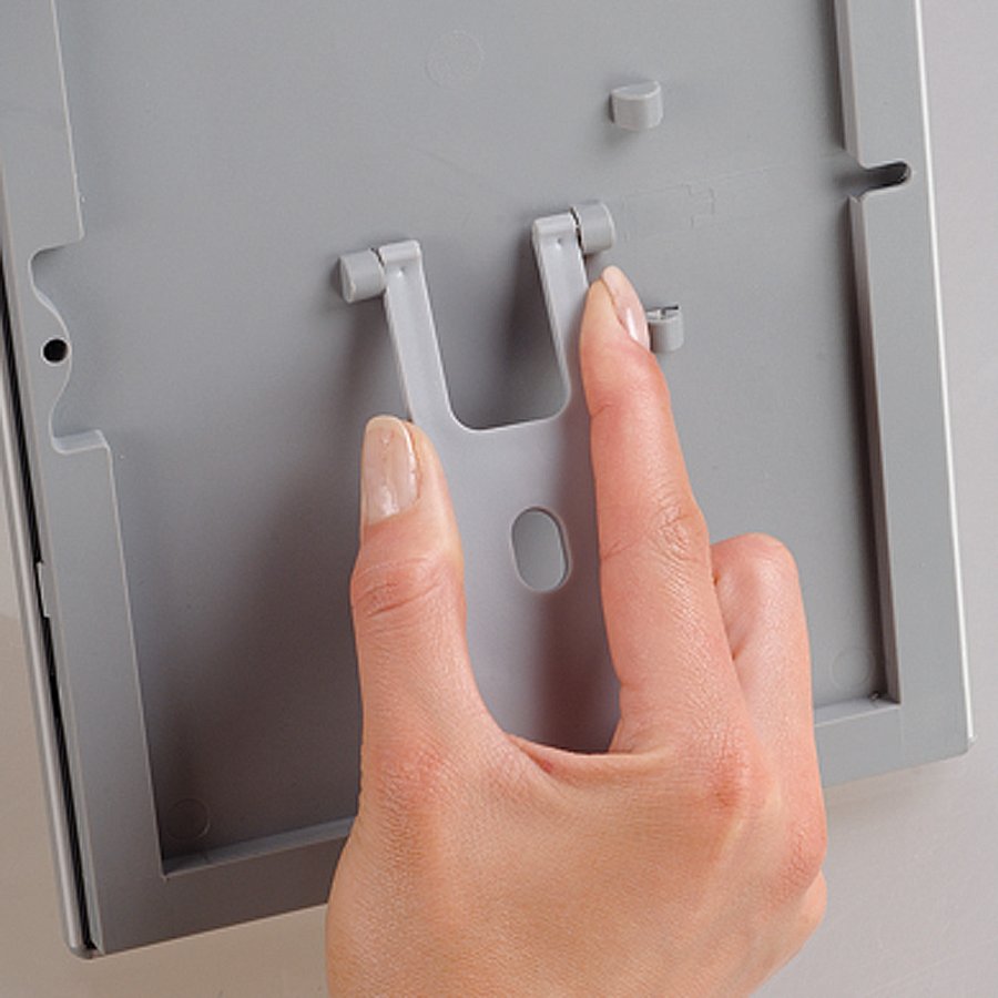 Foto-Klapprahmen mit 14mm Aluminiumprofil, silber - A4