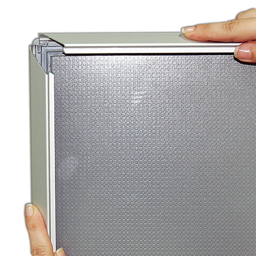 Opti Klapprahmen mit 25mm Aluminiumprofil, silber - 50 x 70 cm