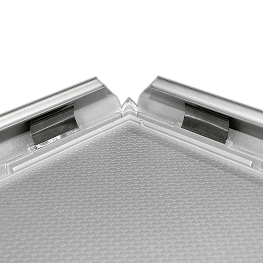 Opti Klapprahmen mit 25mm Aluminiumprofil, silber - A1