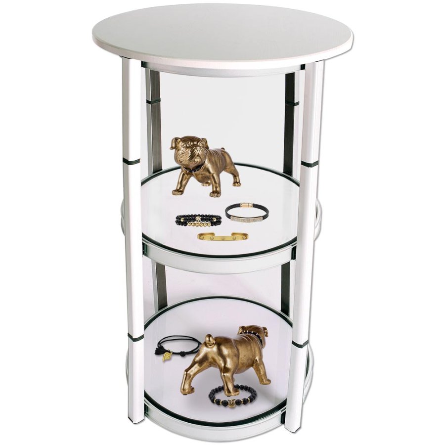 Cirkel Messetisch mit Koffer