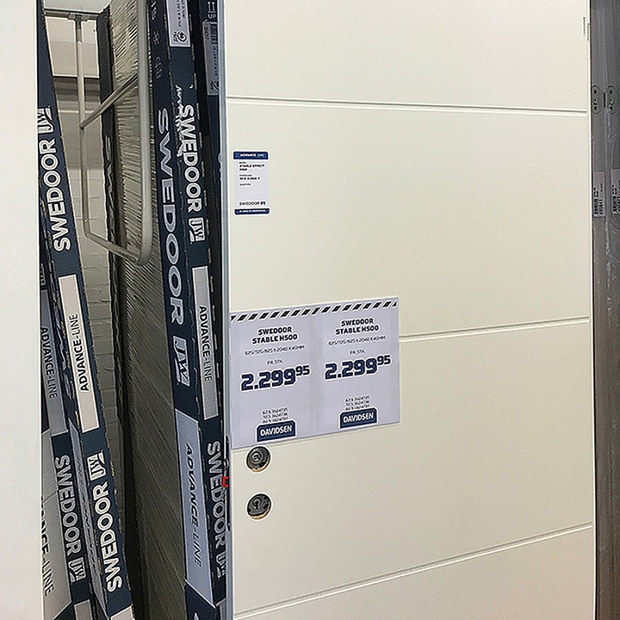 Fenster-U-Tasche, doppelseitig A4 - quer