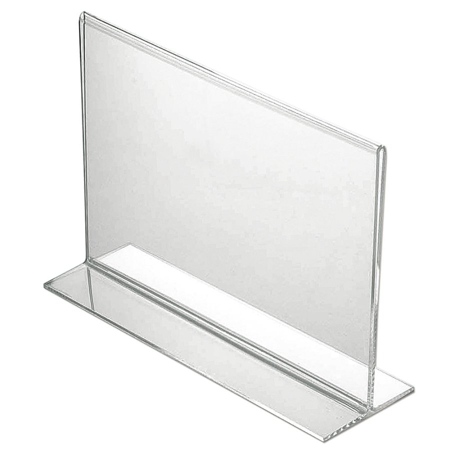 T - Men&uuml;kartenhalter horizontal - A6 - 10,5 x 14,8 cm