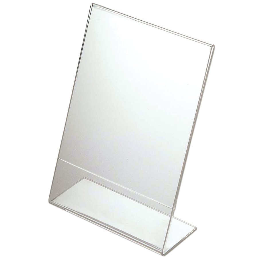 L - Men&uuml;kartenhalter vertikal - A5 - 14,8 x 21 cm