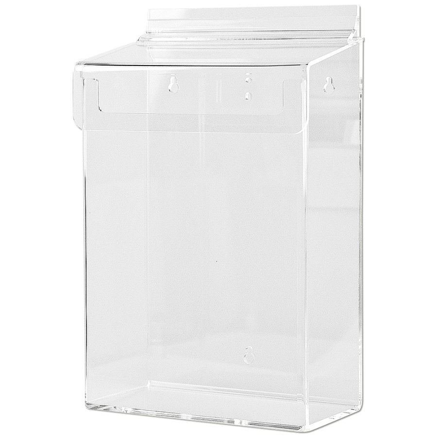 Outdoor-Prospekthalter box aus Acryl vertikal, A4 tief